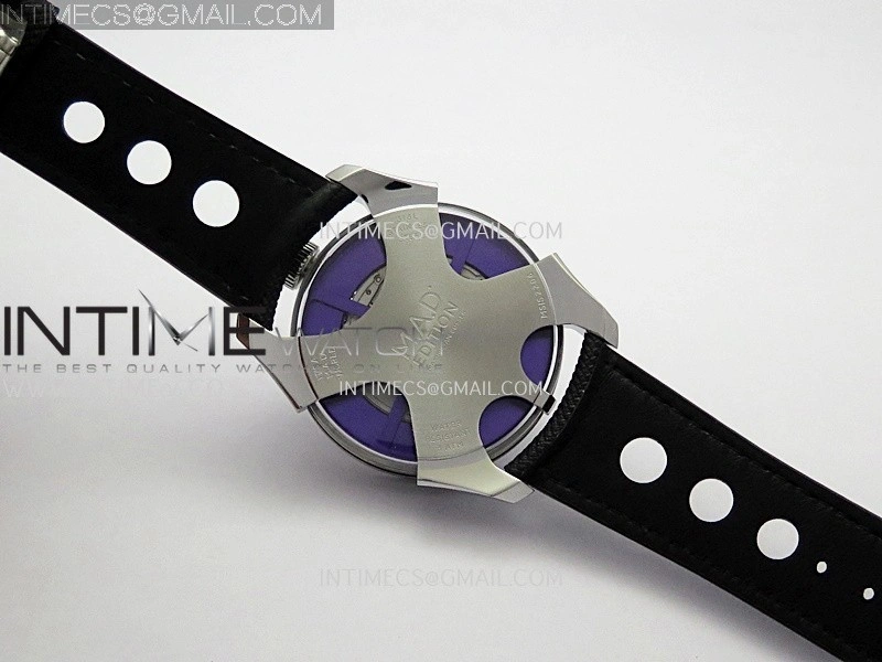 MB&F M.A.D.1.Purple SS K1F 1:1 Best Edition on Black Leather Strap Miyota 821A